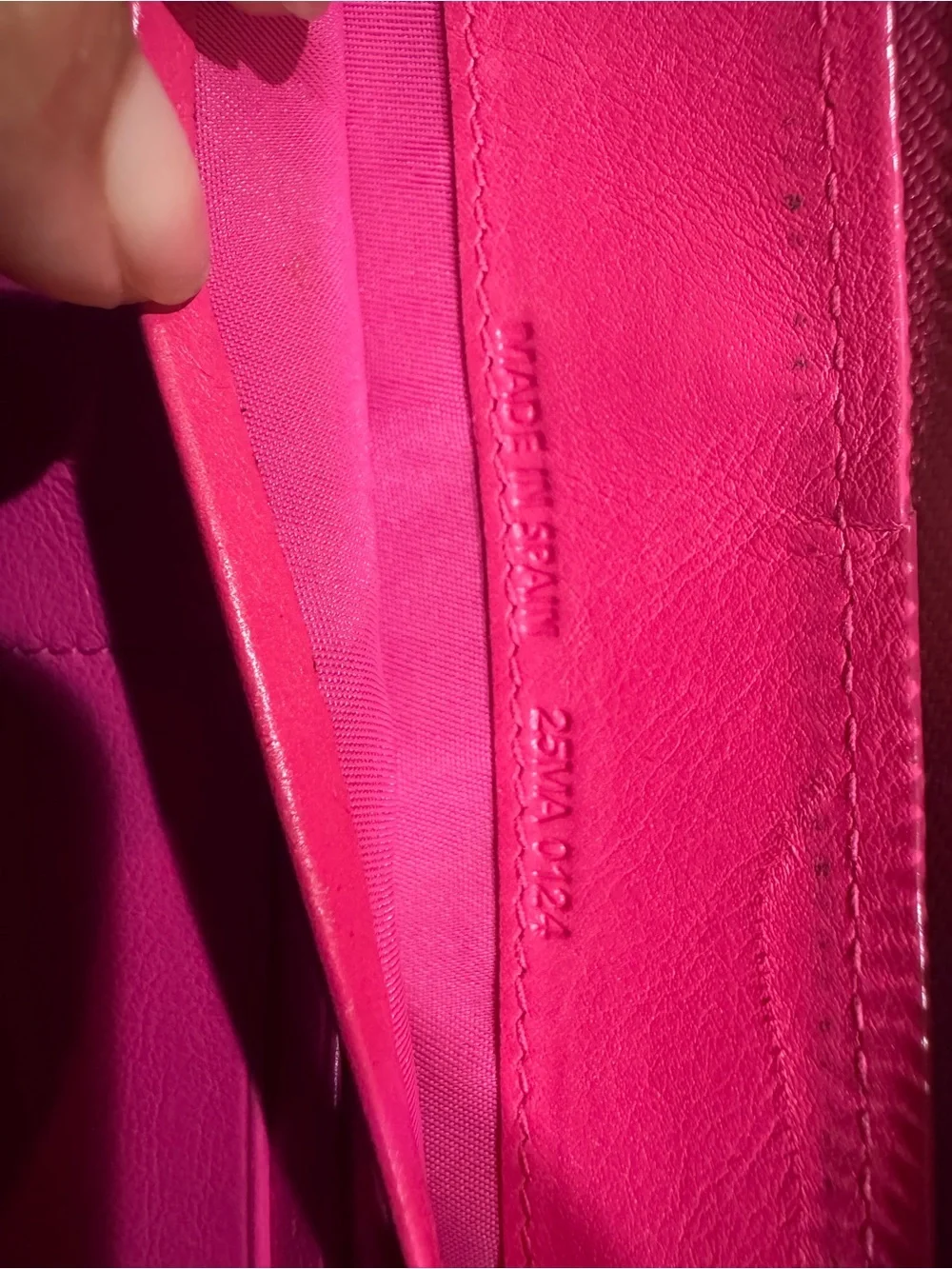 Christian Dior Cannage Patent Leather Zip Around Wallet